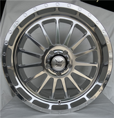 20" Force Off-Road F36 Wheel 🔥 20X10 -12 5X127 🔥 C.B 78.1 Silver Polished Rim ✅🔻